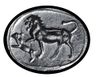 AN EASTERN GREEK CARNELIAN SCARABOID SEAL WITH LION, CIRCA 5TH CENTURY B.C.