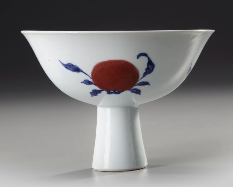 A CHINESE THREE ABUNDANCES STEM BOWL,YONGZHENG MARK AND PERIOD