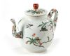 A CHINESE FAMILLE VERTE TEAPOT