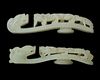 TWO WHITE JADE BELT HOOKS, 19TH-20TH CENTURY