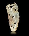A JADE PHOENIX PENDANT, CHINA, HAN DYNASTY (206 BC-220 AD)