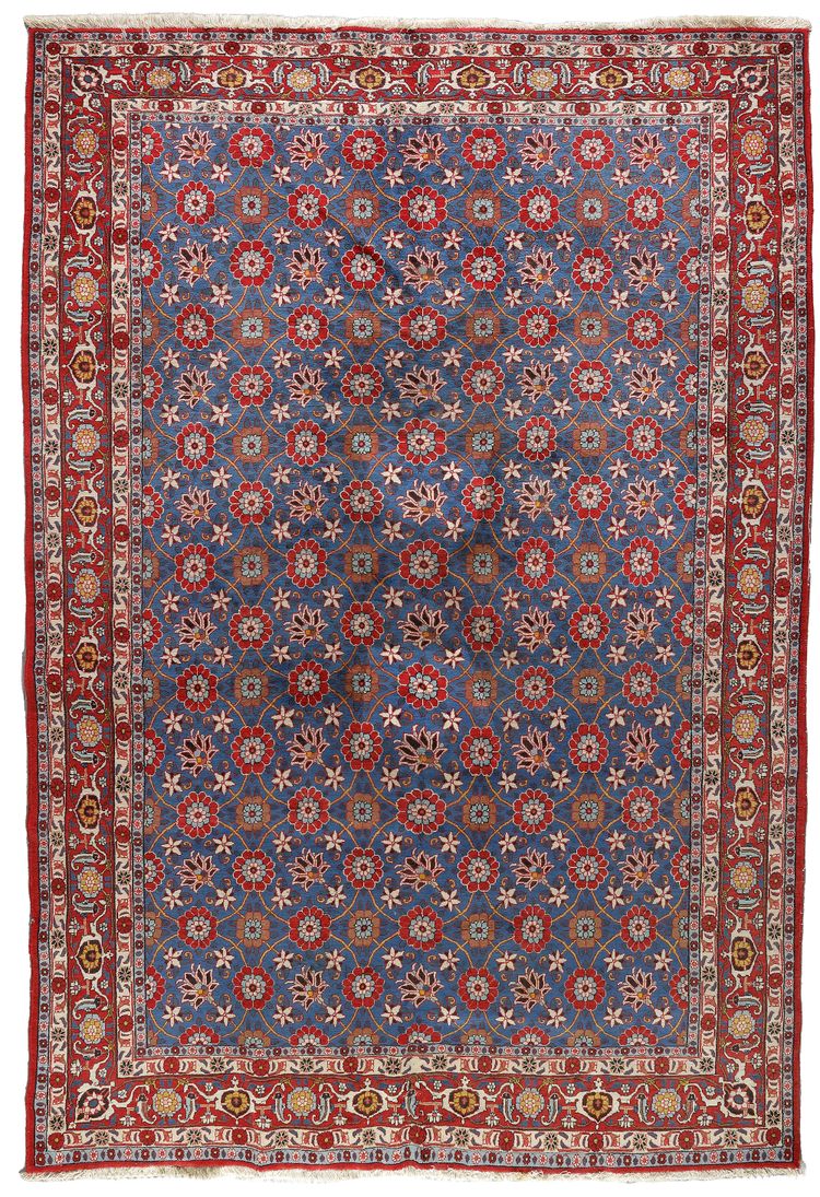 A VERAMIN CARPET WITH MINA-KHANI DESIGN, PERSIA