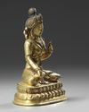 A Chinese gilt bronze figure of White Tara