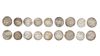 ABBASID, TEMP. AL-MAHDI (158–169 AH/ 775–785AD), NINE SILVER DIRHAMS, DATED