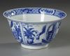 A CHINESE COLLECTION OF SEVEN BLUE AND WHITE WARES, 18TH CENTURY AND LATER