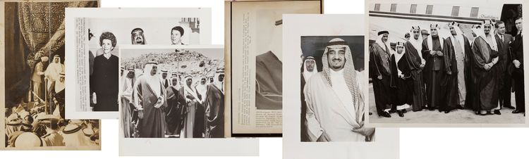 A COLLECTION OF SIX OLD PICTURES OF KING FAHD BIN ABDUL AZIZ AL SAUD, 5TH KING OF SAUDIA ARABIA,1950S-1980S