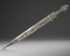 A LARGE NIELLO SILVER-MOUNTED STEEL DAGGER (KINDJAL), CAUCASUS, 19TH CENTURY