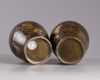 A pair of Japanese bronze vases
