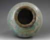 A KASHAN TURQUOISE GLAZED POTTERY STORAGE JAR, CENTRAL PERSIA, 12TH CENTURY