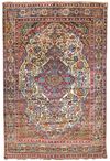 A FARAHAN SILK RUG, MID 19TH CENTURY
