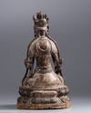 A Chinese wooden carving of Avalokitesvara