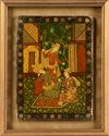 TWO PERSIAN LACQUERED PAINTINGS, 19TH CENTURY