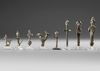 EIGHT BRONZE FIGURES, AKAMENID, 5TH CENTURY BC