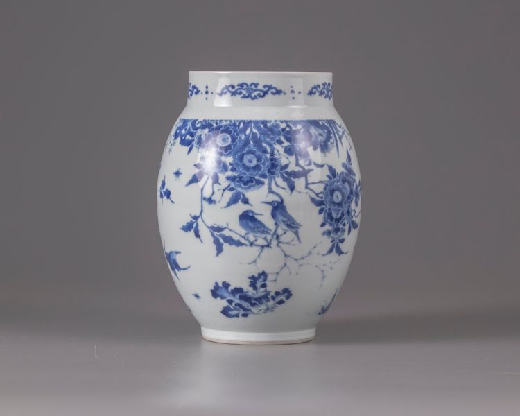 A Chinese blue and white ginger jar