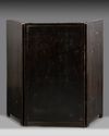A JAPANESE WOODEN FOLDING SCREEN, MEIJI PERIODE (1868-1926)