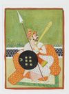 A SEATED POTRAIT OF RAJA HARI SINGH OF MARWAR, NORTH INDIA MARWAR 19TH CENTURY