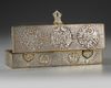 A MAMLUK STYLE SILVER INLAID PEN BOX, SYRIA OR EGYPT, 19TH-20TH CENTURY