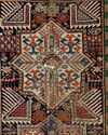 A CAUCASIAN AKSTAFA RUG, 19TH CENTURY