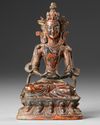 TWO NEPALESE BRONZE STATUES, 19TH CENTURY