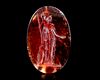 A LARGE GARNET INTAGLIO WITH ATHENA, 2ND-3RD CENTURY BC