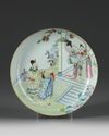 A Chinese famille rose 'figural' dish