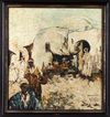 ORIENTALIST SCHOOL, FIGURES IN A STREET, OIL ON CANVAS, 20TH CENTURY