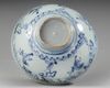 CHINESE BLUE AND WHITE BOWL, MING DYNASTY, ca 1600