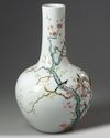 A large Chinese famille rose birds vase