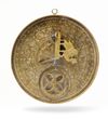 A LARGE BRASS QIBLA INDICATOR