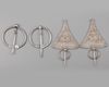 Two pair of silver fibula