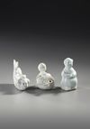 THREE CHINESE QINGBAI FIGURES, SONG DYNASTY (960-1279)