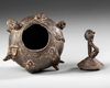 IVORY COAST BRONZE POT, PROBABLY AKAN