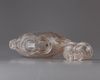 A Chinese rock crystal vase and cover