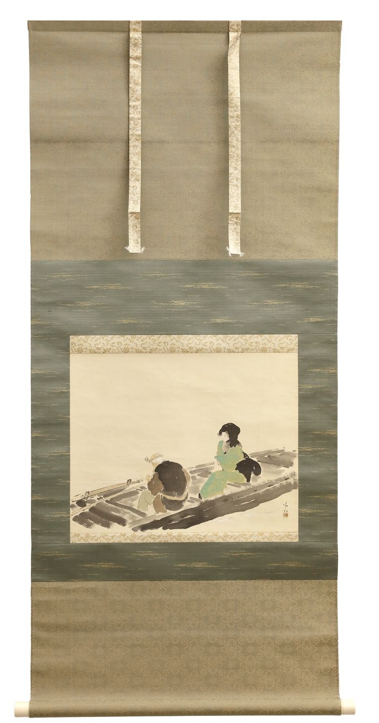 A JAPANESE SCROLL, KABURAGI KIYOKATA (1878-1973)