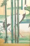 A Set of two six panel byobu-screens