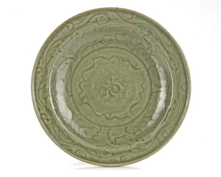 A CHINESE LONGQUAN DISH, MING DYNASTY (1368-1644)