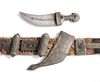 A SILVER DAGGER WITH BELT, YEMEN, 19TH CENTURY