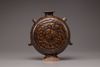 A CHINESE BROWN GLAZED MOON FLASK, LATE MING DYNASTY, 17TH CENTURY