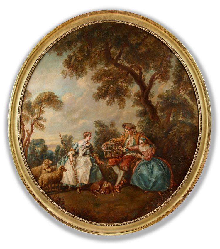 A FRENCH OIL PAINTING, LATE 19TH CENTURY