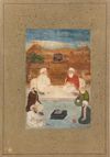 A MINIATURE DEPICTING CHISTI MU IN AL-DIN HASSAN SIJZI, INDIA, MUGHAL,  17TH CENTURY