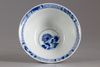 A Chinese blue and white double-walled reticulated bowl