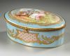 A SEVRES PORCELAIN JEWELRY BOX, 19TH CENTURY