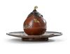A JAPANESE GILT BRONZE FRUIT ON DISH, MEIJI PERIOD