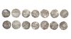 UMAYYAD OF SPAIN, TEMP. MUHAMMAD I (238–273AH/ 852–886AD), SEVEN SILVER DIRHAMS, DATED