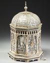 A MAGNIFICENT OTTOMAN MOTHER-OF-PEARL IVORY BOX