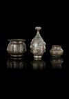 THREE BRONZE SELJUK VESSELS, PERSIA, 12TH-14TH CENTURY