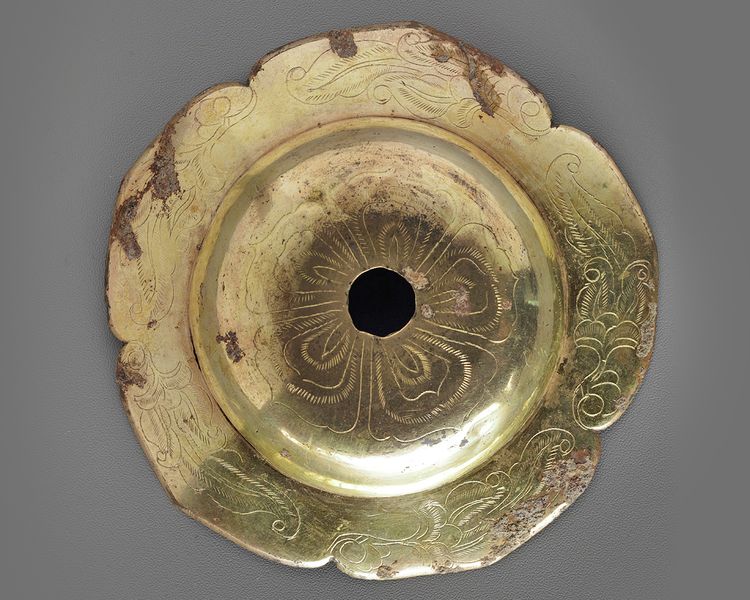 A Chinese bell shaped harness ornament