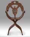 A Syrian Mother-of-pearl Inlaid Savonarola Chair