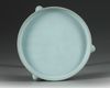 A CHINESE RU WARE THREE LEGGED WASHER, SONG DYNASTY (960-1279 AD)