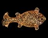 A FATIMID GOLD OPENWORK FISH, 11TH CENTURY